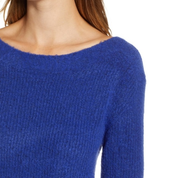 NWOT Leith Cozy Femme blue sweater. Size small - Picture 2 of 7